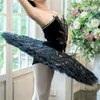 Stage Wear Come Custom Size Dames Ballet Performance Competition Black Professional Tutu