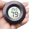 Hygrometer Mini Thermometer Fridge Portable Digital Acrylic Round Humidity Monitor Meter Detector New