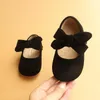 First Walkers Spring Baby Girls Shoes Princess Flats Cute Butterfly-knot Children Single Shallow Leather