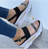 Sandaler Summer Women Golden Platform Heels Cross Strap Ankle Peep Toe Beach Party Ladies Shoes Zapatos For Women43