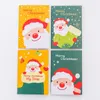 Favore di partito 3PCS Cartone animato Natale Babbo Natale Tasca Libro Taccuino Regalo Regalo di Natale Premio scolastico Souvenir Omaggi Regali Bambini Pinata