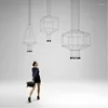 Pendant Lamps Modern Living Room Decoration Indoor Light LED With Long Cable Lustres Nordic Home Decor Ceiling Chandelier