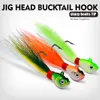 Bucktail Ultra Minnow Jig Head Striper Fluke Bass Teaser Lure Economy Fishing Lures