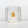 55x55mm Transparent Floating Display Case Earring Gems Ring Smyckesupph￤ngning F￶rpackning Box Pet Membrane Stand Holder FY5540 SS1226