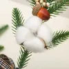 Juldekorationer 25 cm ornament Desktop Window Mini Tree Decoration Potted Plant Festival Scene