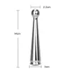 Beauty Items 14 cm Metallstab-Vibratoren für Frauen, Nippel-Klitoris-Stimulator, Vaginal-Anal-Plug, schlanker Dildo, weiblicher Masturbator, sexy Spielzeug, Erotik