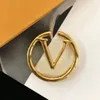 2023 New Hoop Ohrringe Stud Runde Buchstabe Gold Ring Ohrring Mode Luxusohrringe beliebte Designer Stil Größe 3 4 5 cm 18k Gold Plattierfeier Hochzeit Bijoux Luxe
