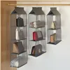 Storage Boxes Wardrobe Closet Hanging Handbag Organizer Clear Sundry Shoe Bag With Hanger Pouch Transparent Accessories Gear