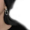Fashion Asymmetrical Heart Tassel Dangle Earring For Women Irregular Geometric Fold Metal Piercing Earrings 2023 Trendy Jewelry