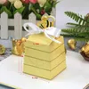 Cadeau cadeau 50pcs / paquet mignon bébé douche faveur dessin animé miel abeille fête d'anniversaire bonbons enfants papier décor boîte cadeaux adorables I3c3