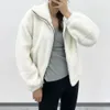 Fleece-Jacke High Neck Yogama Tops Fu-Zip PSH warmer Mantel Entspannter Fit Sweatshirt Langarm Shirt9552109