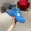 Paris Moda Triple S Designer Sapatos Casuais Gelo Rosa Azul Branco Laranja Preto Homens Mulheres Sapatilhas Treinador Limão Vermelho Metálico S