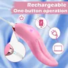 Schoonheidsartikelen Nieuwe realistische tong likken vibrator voor vrouwen clitoris stimulatie pijpbeurt vrouwelijk orgasme sexy machine volwassen speelgoed
