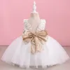 Baby Mädchen Geburtstagskleid für 1 2 Jahre Neugeborene Taufe Kleidung Kleinkind Kind Mode Taufe Party Tutu Kleid