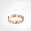 Anéis de amor de designer anel de casamento de diamante de aço inoxidável de ouro rosa homens e mulheres joias presentes unissex festas casamentos acessórios anéis