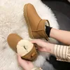 Boots Women Snow Fur Integrated's Winter met fleece dikke enkel Een paar katoenen schoenen voor 221215