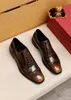 New 2023 Men's Brand Dress Shoes Men Business Fashion Fashion Brogue Sapatos masculinos casuais de couro de couro de casamento tamanho 38-45