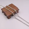 Ketten Feine reine S925-Sterlingsilberkette für Damen und Herren, 5 mm Kabelglieder-Halskette, 55 cm, 27–28 g, 22 Zoll