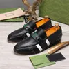Men Loafers Dress Shoes Luxurious Designers Shoes Genuine Leather Brown black Mens Casual Slip On Wedding Shoes