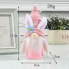 Easter Party Rabbit Gnome with Light Faceless Luminous Bunny Doll Spring Party Ornaments Hanging Pendants Kids Gift