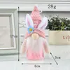 Fête de Pâques Lapin Gnome avec Lumière Sans Visage Lumineux Lapin Poupée Printemps Fête Ornements Suspendus Pendentifs Enfants Cadeau