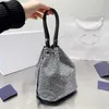 Bolsas de noche Totas bolsos de diseñador Totos Full Diamond Crystal Bag Triangle Tote Diseñador de mujer Bolsos de cartera de hombro Muro2928