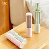 Reusable Washable Manual Lint Sticking Rollers Sticky Picker Sets Cleaner Lint Roller Pets Hair Remover Brush dog cleaning tool RRC531