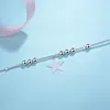 Anklets KOFSAC 925 Sterling Silver For Women Simple Fashion Stars Ankles Chain Bracelet Jewelry Lady Beach Party Accessories