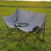 Mobilier de camping pratique Camping chaise touristique Double pliant pêche loisirs dossier chaises de plage en alliage d'aluminium extérieur