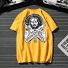 Women's T Shirts 2022 Summer Casual Hip Hop Style Cotton BF Couple Tshirt Ladies Printing Shirt Women Jesus Pattern Short Sleeve Tops