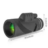 Télescope pour trépied universel monoculaire HD Clip lentille de téléphone optique 40