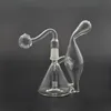 Partihandel Recycler Glass Bong Hookah Recyable Dab Rigs R￶kning Vatten R￶r Huvudr￶r Storlek 14mm Joint med sk￥l eller kvartsbanger