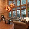 Chandeliers Modern Light Luxury Creativity LED Solid Wood Dandelion Hanging Lamp Chandelier For Living Room Bar Cafe Foyer Study