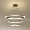 Hanglampen Noordse luxe LED kroonluchter verstelbare hangende lamp Hoge helderheid decoratie voor woonkamer eetkamer slaapkamer