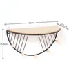 Jewelry Pouches Wood Shelves Wall Home Living Room Decoration Multi-Function Key Hook Hanging Storage Display Stand