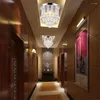 Ceiling Lights Crystal Modern Chandelier Light Fixture Luxury Flush Mount Lamp E14 For Hallway Bedroom Living Room Dining