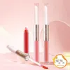 Lip Gloss 6 kleuren dubbel voor vrouwen make-up cosmetica non-stick cup lipgloss dagelijkse feest banket cadeau groothandel drop