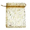 Jewelry Pouches 100pcs/set Organza Bags 7x9cm/9x12cm/13x18cm Packaging Wedding Christmas Gift Candy Bag