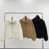 Fleece-Jacke High Neck Yogama Tops Fu-Zip PSH warmer Mantel Entspannter Fit Sweatshirt Langarm Shirt9552109