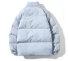 QNPQYX Winterjacke Männer Parkas Verdicken Warme Mantel Herren Stehkragen Jacken Einfarbig Parka Mantel Frauen Mode Neue Streetwear