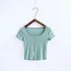 Women's T Shirts MRMT 2022 Brand Spring Women's Shirt Fashion Single-row Buckle T-shirt For Female Short-sleeved Short Tops