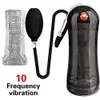 Beauty Items OLO Male Masturbator Penis Trainer Pump 10 Frequency Real Vagina Automatic Sucking Machine Adult sexy Toys For Men Products