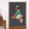 Занавес творческий японский стиль дверь мультфильм суши -лапша ресторан кухня ткань ткань спальня для ванной комнаты экраны перегородки