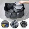 Capas de assento de carro de cachorro Pet Travel Bag Multifunction Food Tote Transportador Organizador de contêiner com uma tigela dobrável para caminhada