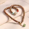Bracelets à breloques Bracelet en bois de santal Perles de méditation Femme