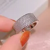 Anillos de boda, anillo con microincrustaciones de rueda creativa a la moda, joyería de fiesta nupcial con incrustaciones de temperamento exquisito para mujer