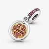 silver Rotating lucky pendant Charms Bracelets DIY fit Pandora trinkets women designer jewelry gift
