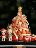 Forniture festive Strumenti di decorazione natalizia Bambola d'angelo Cake Topper Palchi Tavolo Vestire Ffigure Inserto a stella lucida Ornamenti per feste