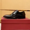 2023 MĘŻCZYZN FORMALNE BIZNES BROGUE BUTY MĘŻCZYZN Casual Oryginalna skórzana marka Designer Wedding Party