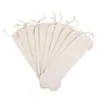 Storage Bags 10Pcs Cotton Linen Pouch Drinking Straws Drawstring Bag Straw Carrying Case For Cutlery Fork Spoon 25x7.2cm